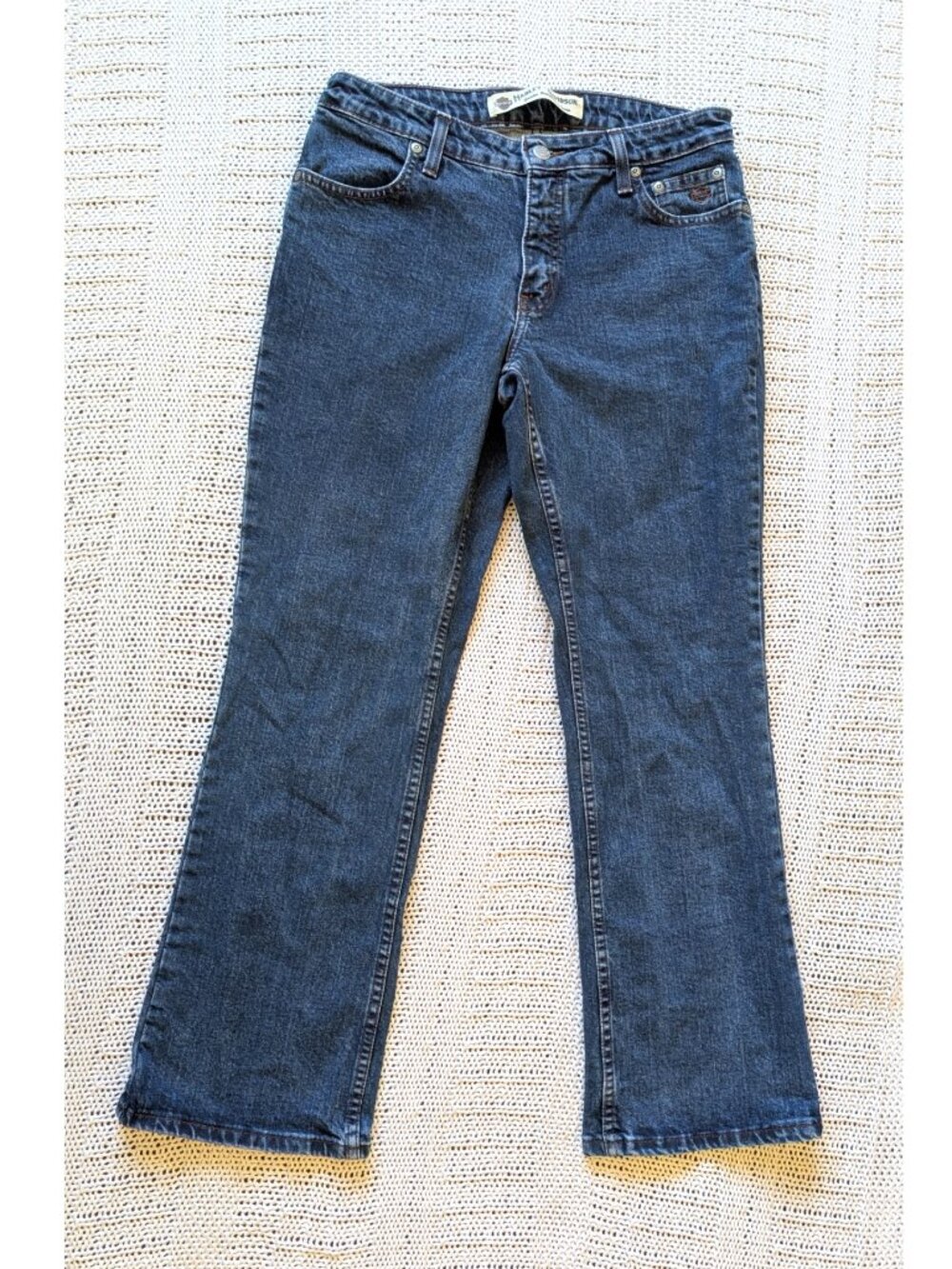 Harley Davidson Bootcut Women's Blue Denim Size 6P/W30-L29 Western Motorcycle